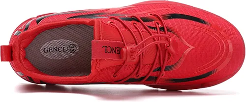 Miniatura 5 de GENCL Tenis de moda para niñas y niños con suela de goma, transpirables y antideslizantes, zapatos casuales para niños, con forro de tela