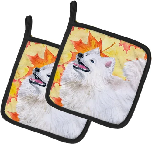 Miniatura 52 de Caroline's Treasures BB9655PTHD - Juego de soportes para ollas de cocina resistentes al calor, almohadillas calientes para horno, 7 1/2 x 7 1/2