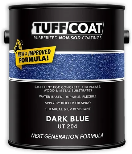 Miniatura 12 de Tuff Coat UT-213 Gris Medio - 5 Galones: Revestimiento sumergible, a base de agua, de goma antideslizante