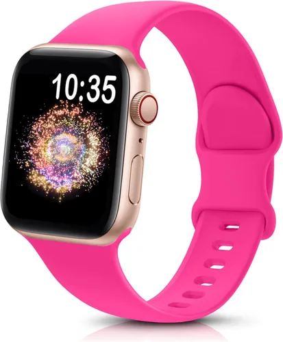 Miniatura 16 de TreasureMax - Correa deportiva compatible con Apple Watch de 38, 40, 41, 42, 44, 45, 46 y 49 mm, correa de silicona suave compatible con Apple Watch
