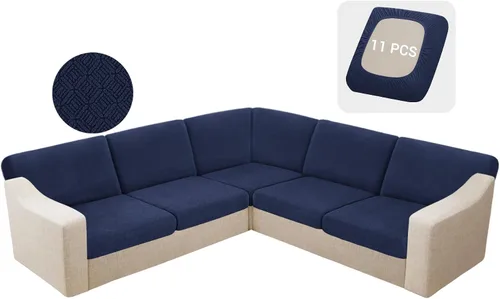 Miniatura 67 de HDCAXKJ - Fundas impermeables para cojín de sofá modular, fundas elásticas para cojín de sofá de esquina, fundas protectoras de muebles de jacquard