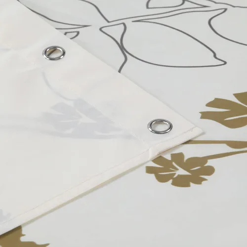 Miniatura 4 de Cortina de ducha de tela floral, cortinas de ducha para baño, cortinas de baño impermeables, 72 pulgadas de ancho x 72 pulgadas de alto