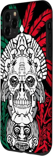 Miniatura 2 de iPhone 11 Pro Max Aztec Warrior Skull - Ancestros mexicanos - Funda de raíces mexicanas