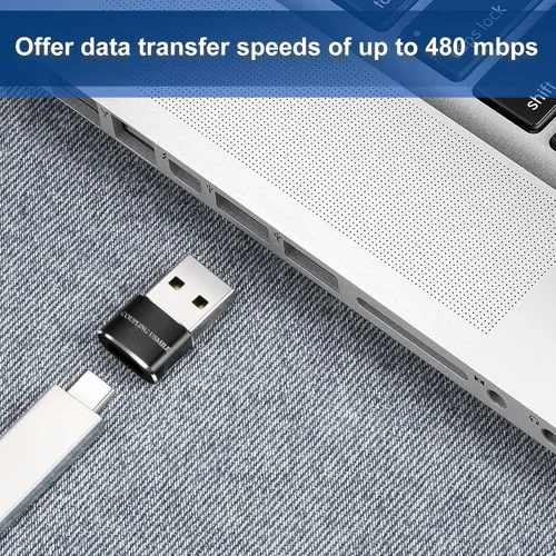 Miniatura 2 de Adaptador USB a USB C, 4 paquetes para iPhone de carga rápida, transferencia y conversión OTG tipo C. USBC a A compatible con iPhone 17/16/15 Plus