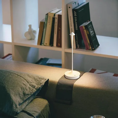 Miniatura 3 de Lámpara de mesa inalámbrica recargable LED funciona con pilas, lámpara de mesa de 4000 mAh, lámpara táctil regulable al aire libre, impermeable