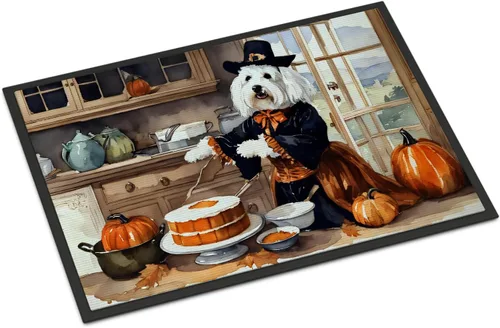 Miniatura 84 de Caroline's Treasures DAC1720MAT Affenpinscher - Tapete de otoño para cocina, con calabazas, 18 x 27 pulgadas, tapete para puerta delantera