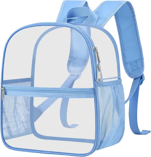Miniatura 50 de Mochila transparente Oraben para eventos de estadio, mochila transparente para estadio 12x6x12, Negro, Pequeño