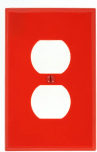 Miniatura 4 de Leviton Placa de pared de nailon Midway de 1 gang, 1 dúplex, tamaño Midway, 1 paquete, PJ8-E, negro