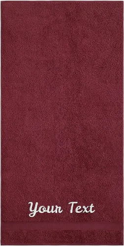 Miniatura 42 de Toallas de baño personalizadas para baño, hotel, spa, piscina, dormitorio universitario, súper suaves, altamente absorbentes, algodón turco Blanco