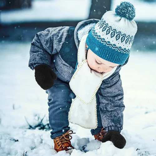 Miniatura 7 de ONESING 4 pares de mitones para bebés, guantes suaves para recién nacidos, guantes de invierno para bebés y niñas