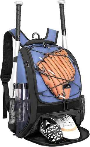 Miniatura 11 de DAFISKY, Mochila para Bolsón de Béisbol y Sóftbol - Mochila para Equipo de Bate de Béisbol, Sóftbol y Bola T para Jóvenes y Adultos con Soportes