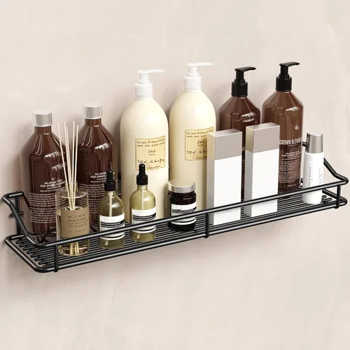Orimade Organizador adhesivo para baño, cesta de almacenamiento de ducha, estante de especias de cocina, sin perforaciones, acero inoxidable SUS304,