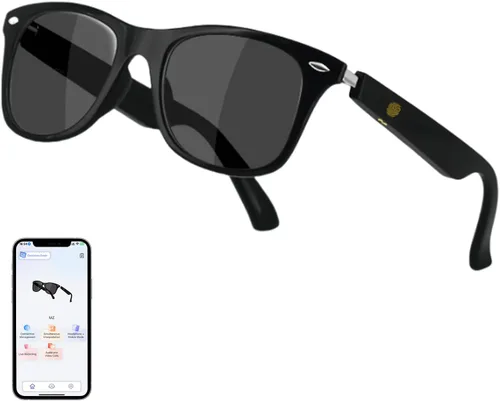 Miniatura 13 de Al - Lentes inteligentes para hombres y mujeres, lentes de traducción Bluetooth con 164 idiomas, lente de cambio de color, música y llamadas