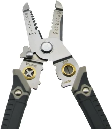 Miniatura 4 de TMAX 8-20 AWG Herramienta profesional para engarzar cables, cortador de alambre, crimpadora de cables, pelacables, herramientas de cableado