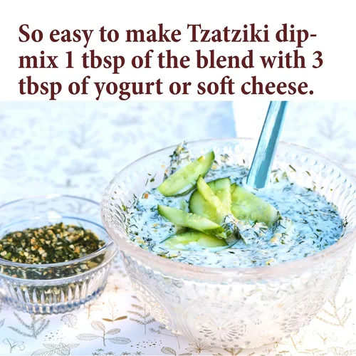 Miniatura 2 de The Spice Way - Dip de condimento Tzatziki (4 onzas) - Salsa Tzatziki Condimento griego para giroscopios, condimentos Souvlaki o salsa de yogur