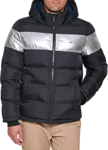 Miniatura 11 de Tommy Hilfiger - Chaqueta acolchada con capucha de relleno alternativo para hombre (tallas estándar y para personas grandes y altas)