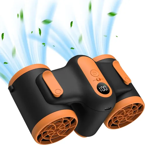 Miniatura 8 de Clip de cintura portátil 2025 y ventilador de cinturón personal, ventilador de camisa recargable con cable integrado ligero y retráctil, flujo