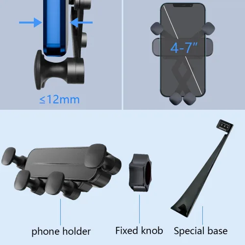Miniatura 6 de Soporte para teléfono de coche para BMW Serie 5 2024 2025 2026 BMW i5 530i 540i xDrive eDrive40 M60 Accesorios para automóviles Soporte de pantalla