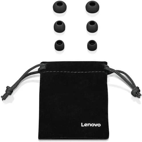 Miniatura 3 de Lenovo 100 auriculares intrauditivos, con cable, micrófono, aislamiento de ruido, 3 tamaños de copa de oído, Windows, Mac, Android, GXD0S50936, negro