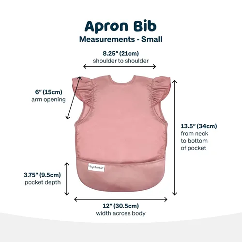 Miniatura 5 de Tiny Twinkle Babero a Prueba de Manchas para Niñas Babero Impermeable para Niños Pequeños para Comer Delantal para Bebé para Alimentación Topo