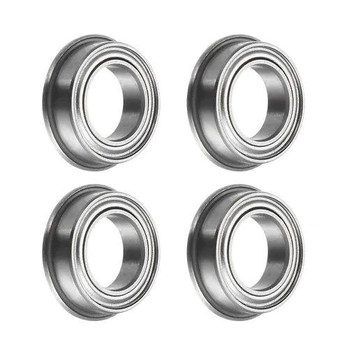 Miniatura 12 de uxcell Rodamiento de bolitas con bridas F683ZZ, 20pcs 0.118x0.276x0.118 in Acero cromado doble blindado ABEC1 cojinetes de brida