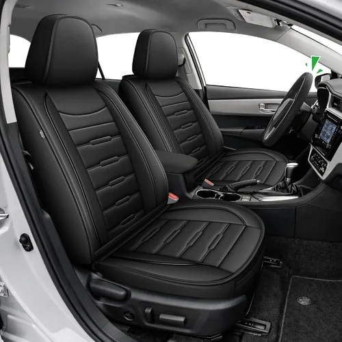Miniatura 9 de AOMSAZTO RAV4 - Fundas de asiento delantero de cuero para Toyota RAV4 2019 2020 2021 2022 2023 2024 2025 LE, XLE, XLE Premium, Limited con Línea roja