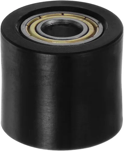 Miniatura 12 de HARFINGTON Tensor de polea de rodillo de cadena de 0.394 pulgadas (0.394 in), tipo cilindro de nailon, deslizador de rueda guía para Verde