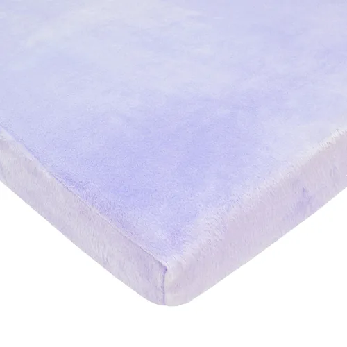 American Baby Company Heavenly Soft - Sábana bajera ajustable de felpilla para cuna de 24 x 38 pulgadas, cálida y acogedora, sábana portátil de