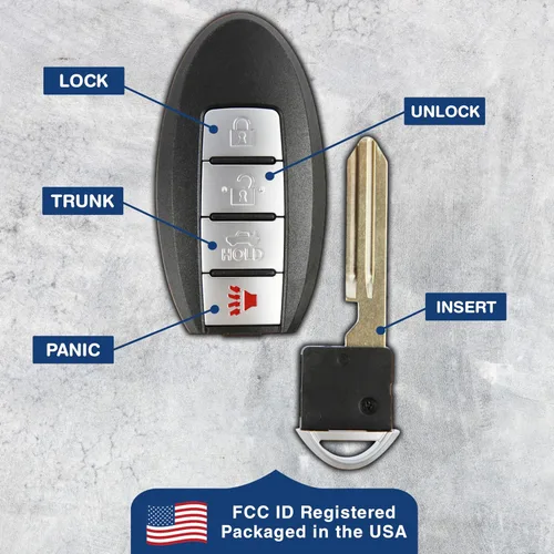 Miniatura 6 de KeylessOption Control remoto para auto, reemplazo para KBRASTU15