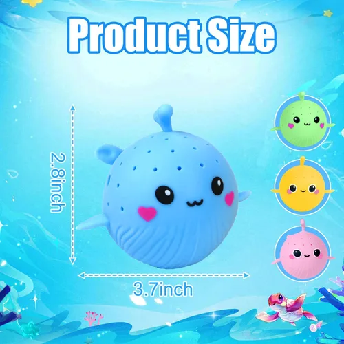 Miniatura 3 de 4 bolas de agua de delfines, juguetes sensoriales flotantes para aliviar el estrés para niños, pelotas de agua para niños pequeños, juguetes