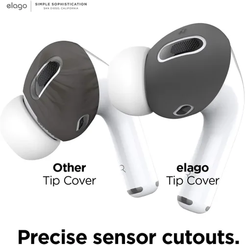 Miniatura 6 de elago 2 pares de fundas para AirPods Pro para las orejas diseñadas para Apple AirPods Pro, funda de silicona antideslizante, sin polvo