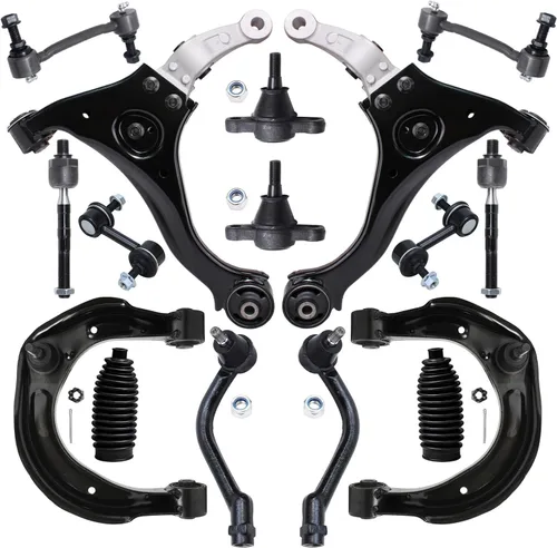 Detroit Axle - Kit de suspensión frontal de 16 piezas para Hyundai Sonata 2006, 2007, 2008, 4 brazos de control, 4 barras de acoplamiento, 2