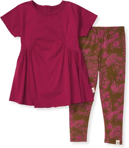 Miniatura 11 de Burt's Bees Baby Conjunto de camiseta y pantalón de manga corta para bebé, 100% algodón orgánico