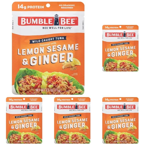 Miniatura 14 de Bumble Bee - Atún sazonado con hierbas y especias mediterráneas, sobre de 71 g - Listo para comer - Paquete de atún capturado de forma salvaje - 14