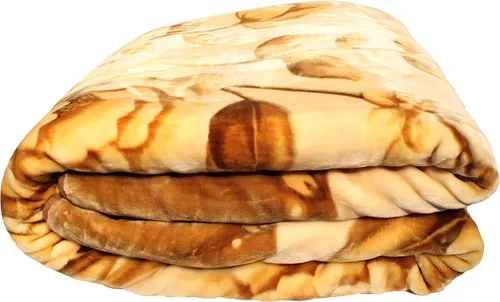 Miniatura 8 de Nueva Manta Solaron Queen Size Flower Beige Korean Mink Blanket