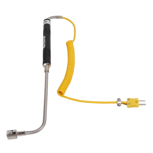 Miniatura 6 de Sensor de temperatura de termopar tipo K con funda de acero inoxidable y mango aislado Medición precisa de -58.0 °F a 932.0 °F para monitoreo