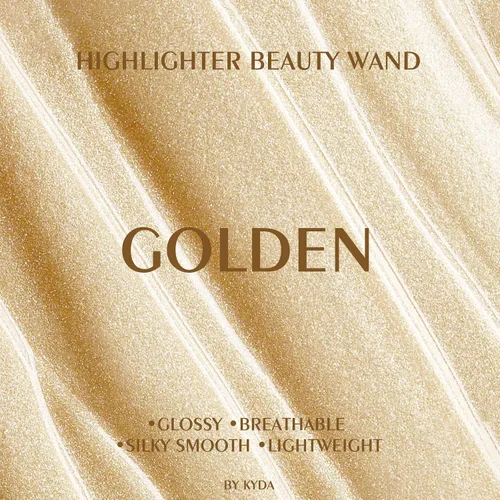 Miniatura 6 de KYDA Varita iluminadora líquida, iluminador facial brillante para construir, resaltador brillante, bronceador, cobertura suave mezclable con Dorado