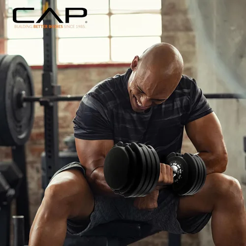 Miniatura 26 de CAP ADJUSTABELL - Juego de mancuernas ajustables de selección rápida de primera calidad para entrenamiento de fuerza, individuales y pares, 12.5