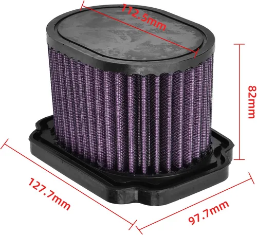 Miniatura 6 de Filtro de aire 1WS-14450-00 para Yamaha MT07 MT-07 FZ-07 FZ07 YZF R7 XSR700 Tenere 700 Tracer 7 2016-2023 TC-Y7N14-S2 YA-6814