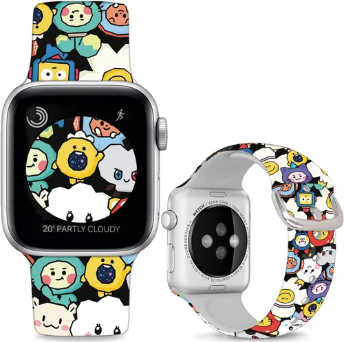 Miniatura 14 de Correas de silicona suave compatibles con Apple Watch de 38, 40, 41, 42, 44, 45, 46 y 49 mm, correas deportivas Ultra 2 para mujeres y hombres