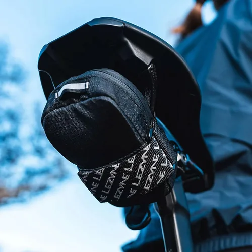 Miniatura 7 de LEZYNE Road Caddy - Bolsa compacta para sillín de bicicleta, ligera, duradera, de nailon, con accesorio de velcro, apertura de cubierta y detalles