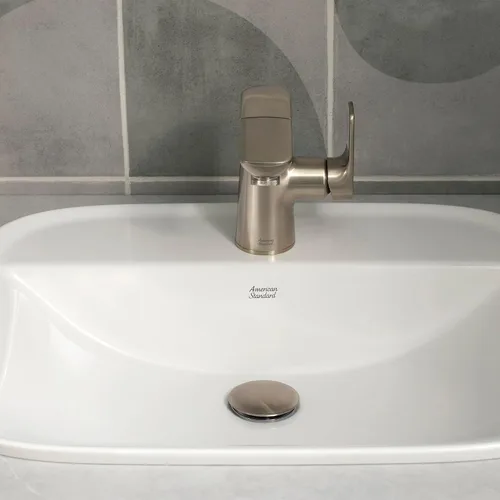 Miniatura 4 de American Standard 7061121.295 Aspirations - Grifo de baño extraíble, 1.2 GPM, níquel cepillado