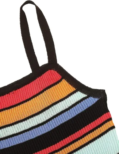 Miniatura 3 de SweatyRocks - Camiseta sin mangas para mujer, de punto acanalado con botones en el frente