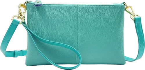 Miniatura 3 de Beurlike Cartera de cuero para mujer, bolso cruzado pequeño para teléfono