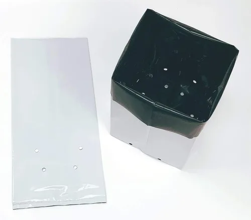 Miniatura 14 de HORTIPOTS Bolsas de cultivo de plástico blanco y negro de 0.5 galones (paquete de 100)