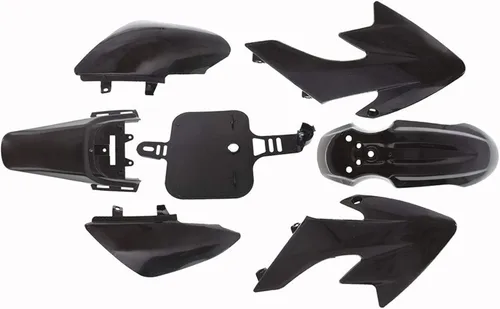 Juego de guardabarros de plástico negro repuesto para Honda XR50 CRF50 SDG SSR 107cc 125cc Dirt Pit Bike