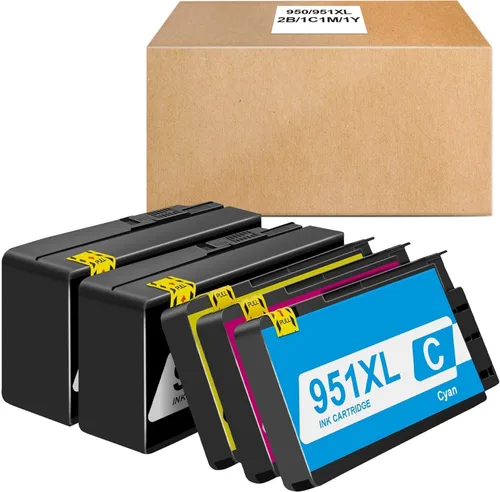 950XL y 951XL Cartuchos de tinta Combo Pack Reemplazo para impresoras OfficeJet Pro 8100 8110 8600