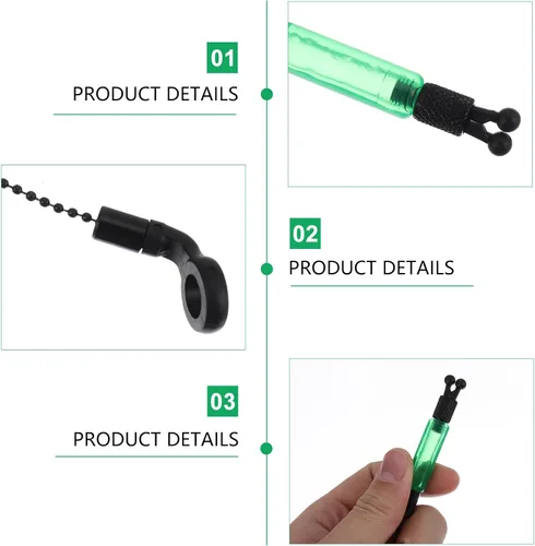 Miniatura 5 de 3 unids Pesca Alarma Accesorios de Pesca Carpa Bite Indicador Percha Rack