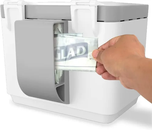 Miniatura 3 de GLAD Contenedor de abono para cocina, 1.5 galones, recipiente de plástico con cesta interior extraíble, soporte de almacenamiento de bolsas