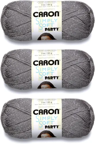 Miniatura 34 de Caron Simply Soft Abyss Speckle Yarn - Paquete de 3 unidades de 141 gramos/5 onzas - Acrílico - 4 medianos (peinado) - 235 yardas - Tejido/ganchillo